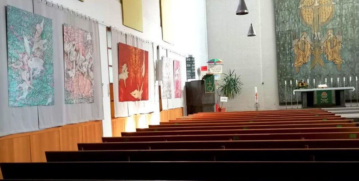 Werke von Erich Gruber in der Christuskirche in Straubing